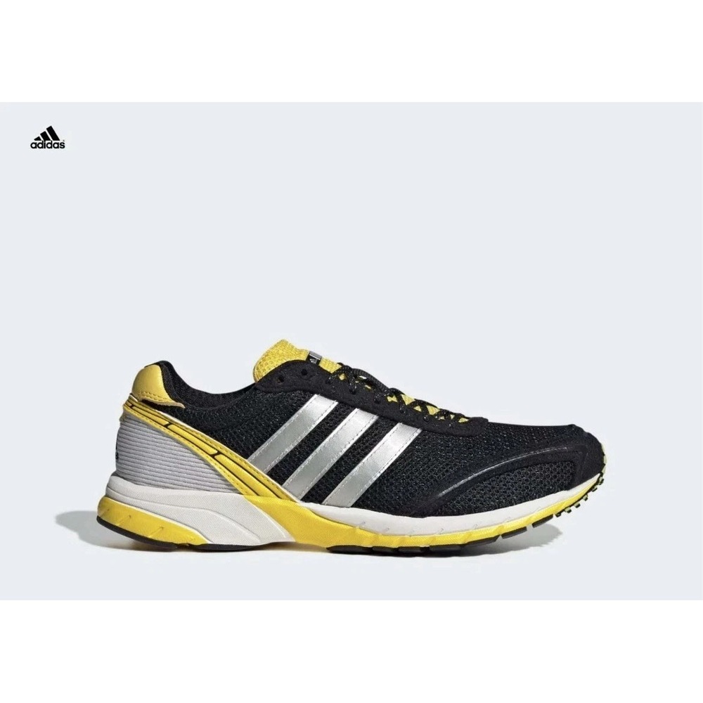 Women's Size 8- Adidas Adizero Adios OG 'Core Black Yellow JP7635 Shoes NEW